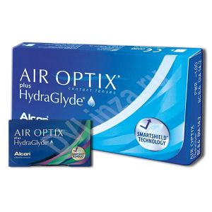 AIR OPTIX plus HydraGlyde 3pk (ПОДАРОК 1 блистер)